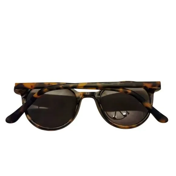 Madewell Layton Tortoise Shell Sunglasses with NEW Soft Leather Case - Picture 4 of 15